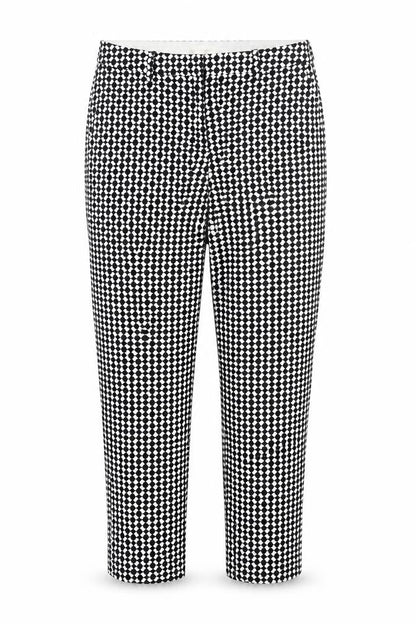 H&M Women's Multicoloured Geometric Trousers Size 6