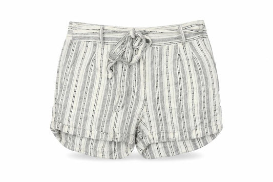 Marks & Spencer Women's Ivory Striped Shorts, Size 18