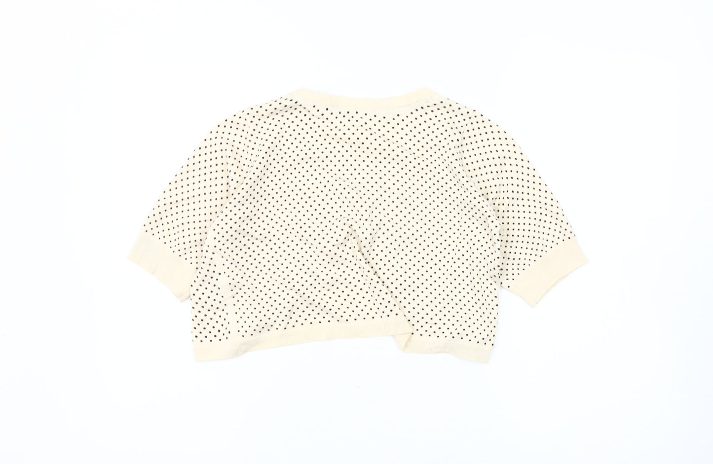 Marks & Spencer Women's Ivory Polka Dot Cardigan Size 14