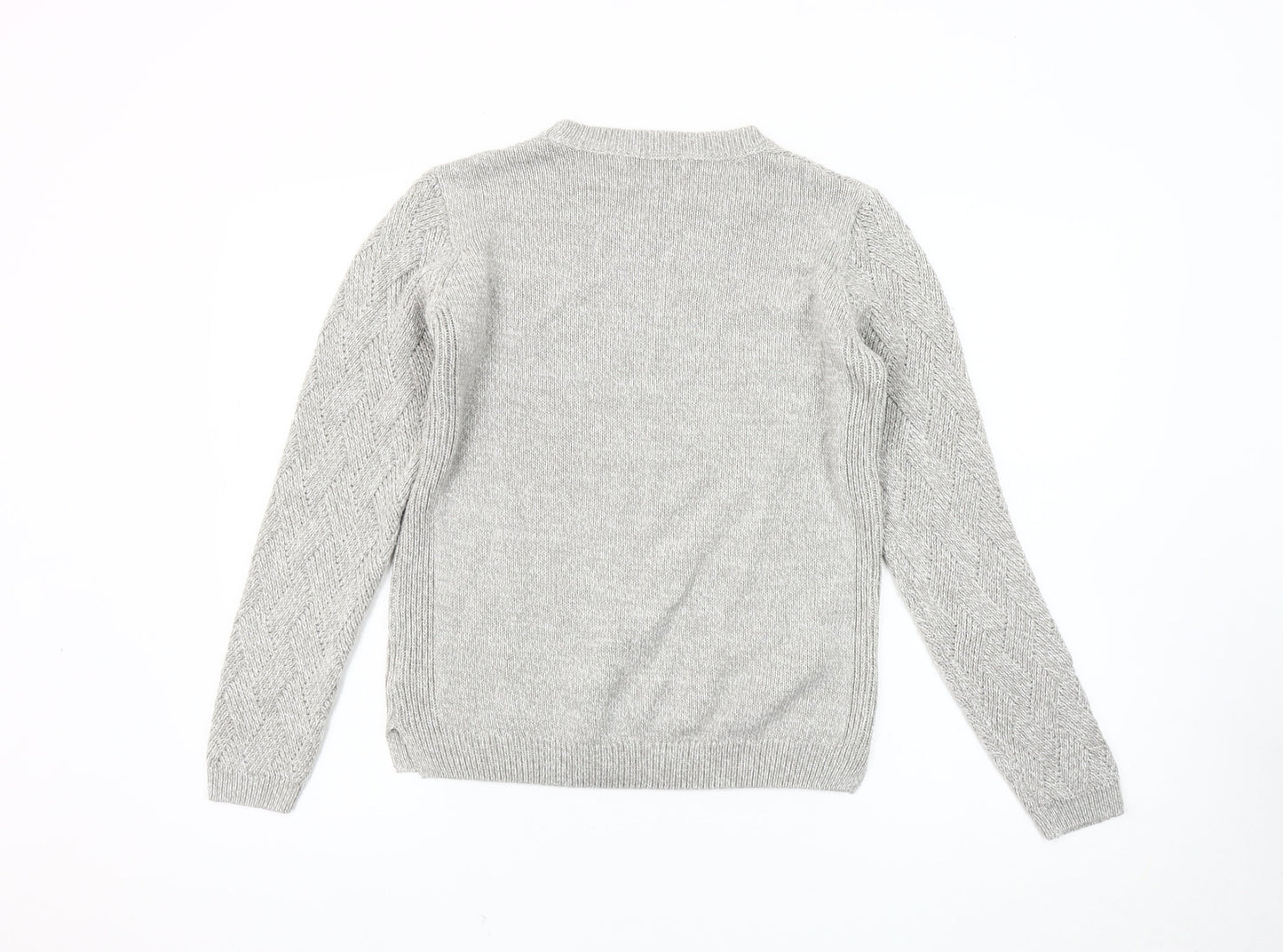 ISLE Women's Grey Knit Pullover Jumper M