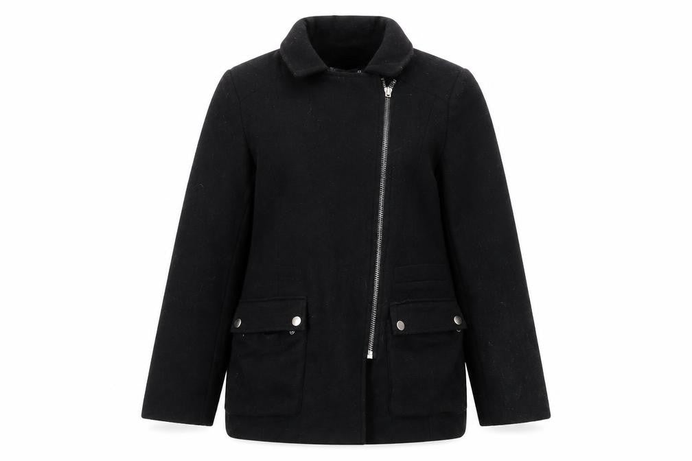 ASOS Women’s Black Mid-Length Wool Jacket - Size 10