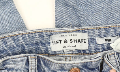 New Look Women's Blue Mom Jeans Size 6 Shaping Denim