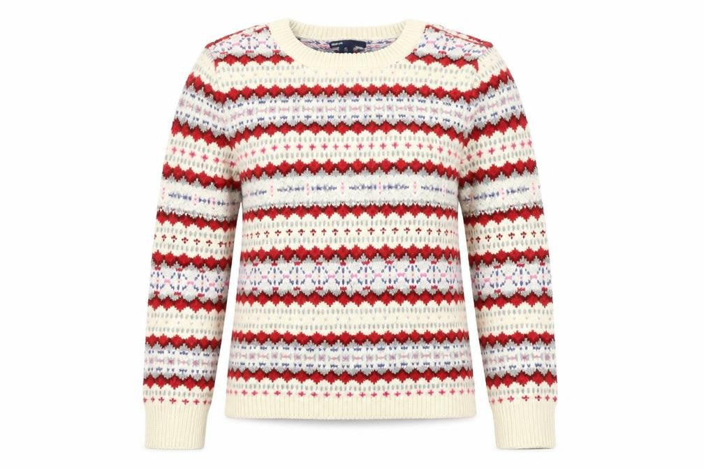 Gap Girls Multicoloured Fair Isle Pullover Jumper, Size 12