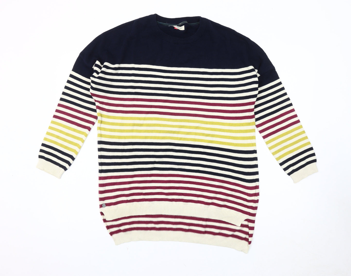 Brakeburn Women's Multicoloured Striped Pullover Jumper Size 8