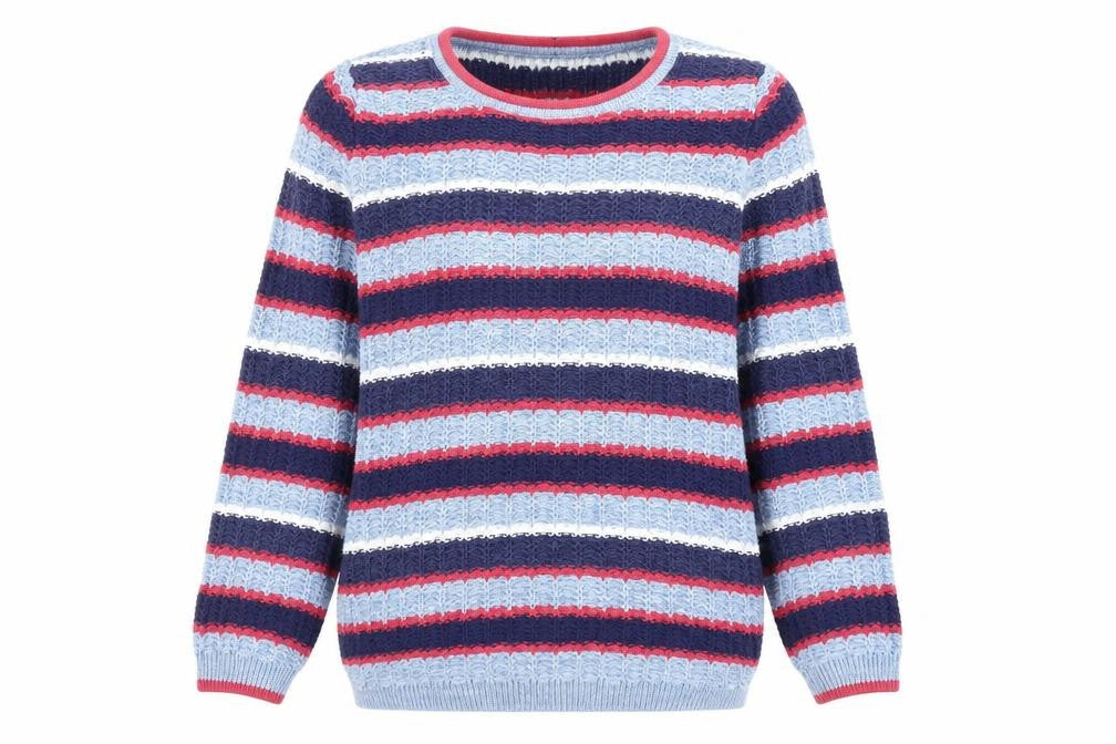 Isle Essentials Women's Multicoloured Pullover Jumper M