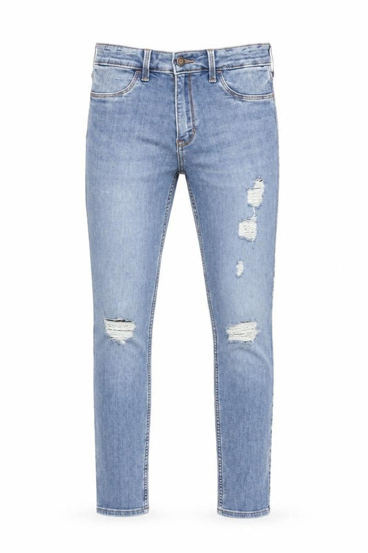 Hollister Men's Blue Cropped Slim Jeans, Size 5R