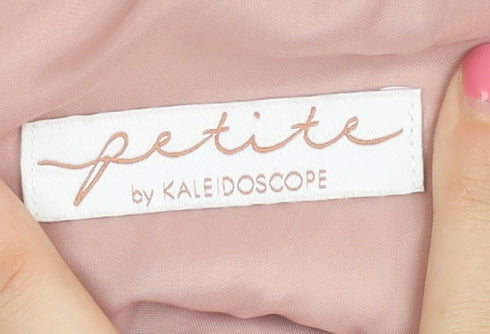 Kaleidoscope Women Pink Lace Sheath Dress Size 14 Petites