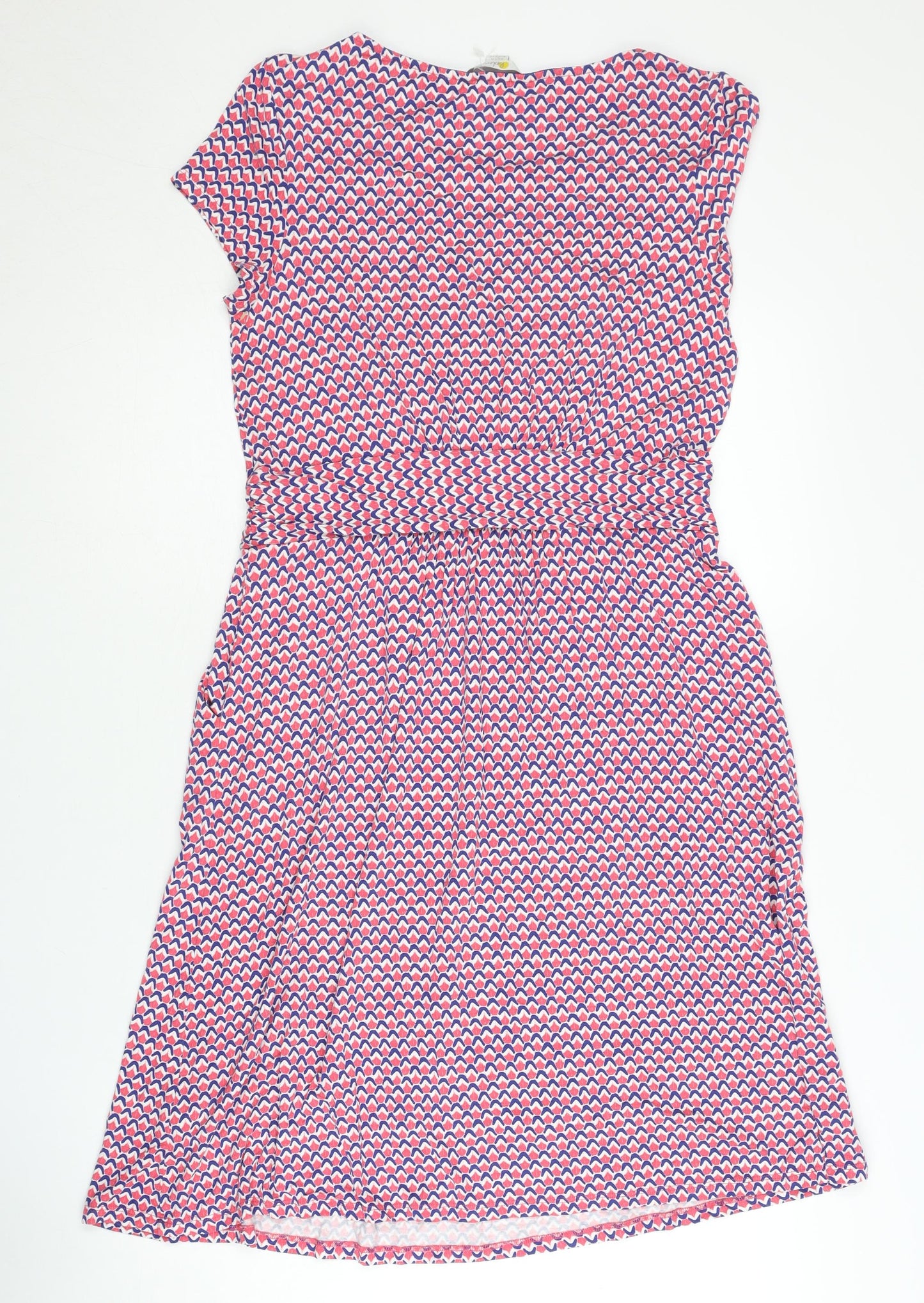 Boden Women's Multicoloured Geometric Dress, Size 12