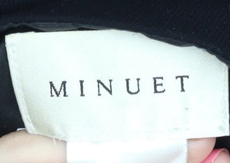 Minuet Women's Black Midi Trumpet Skirt Size 14