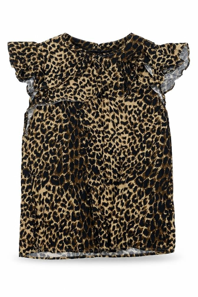 Oasis Women's Multicoloured Leopard Blouse Size 10