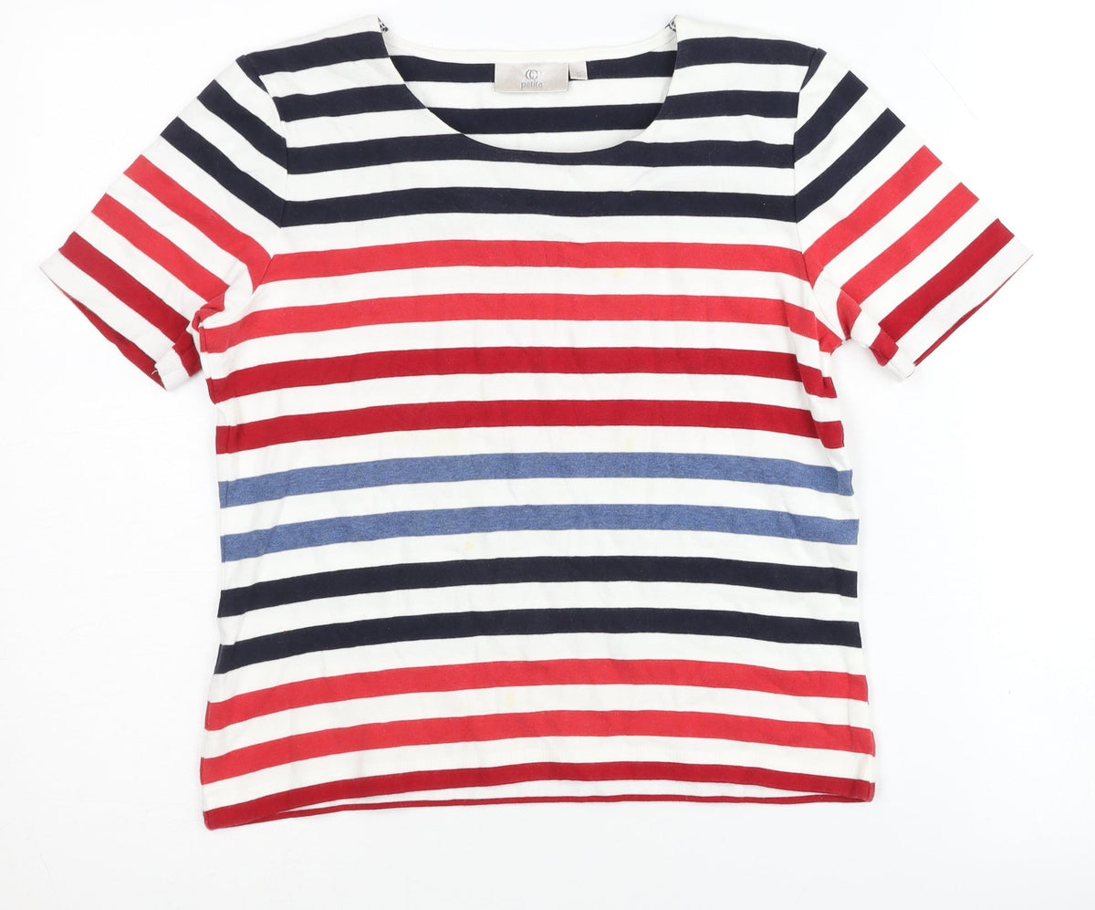 Country Casuals Petite Women's Multicoloured Striped T-Shirt S