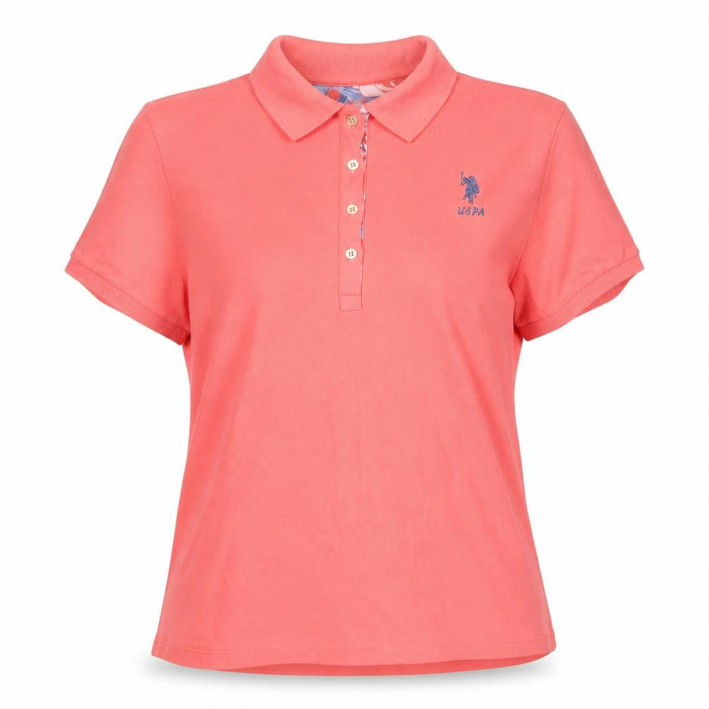 U.S. Polo Assn. Women's Pink 2XL Polo Shirt