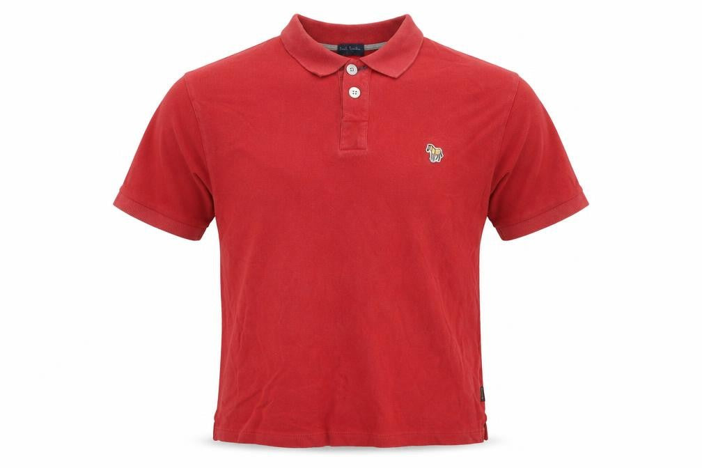 Paul Smith Red Men's Polo Shirt, Small, Collared Casual