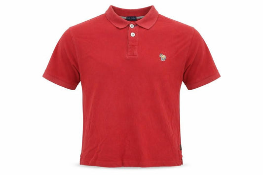 Paul Smith Red Men's Polo Shirt, Small, Collared Casual