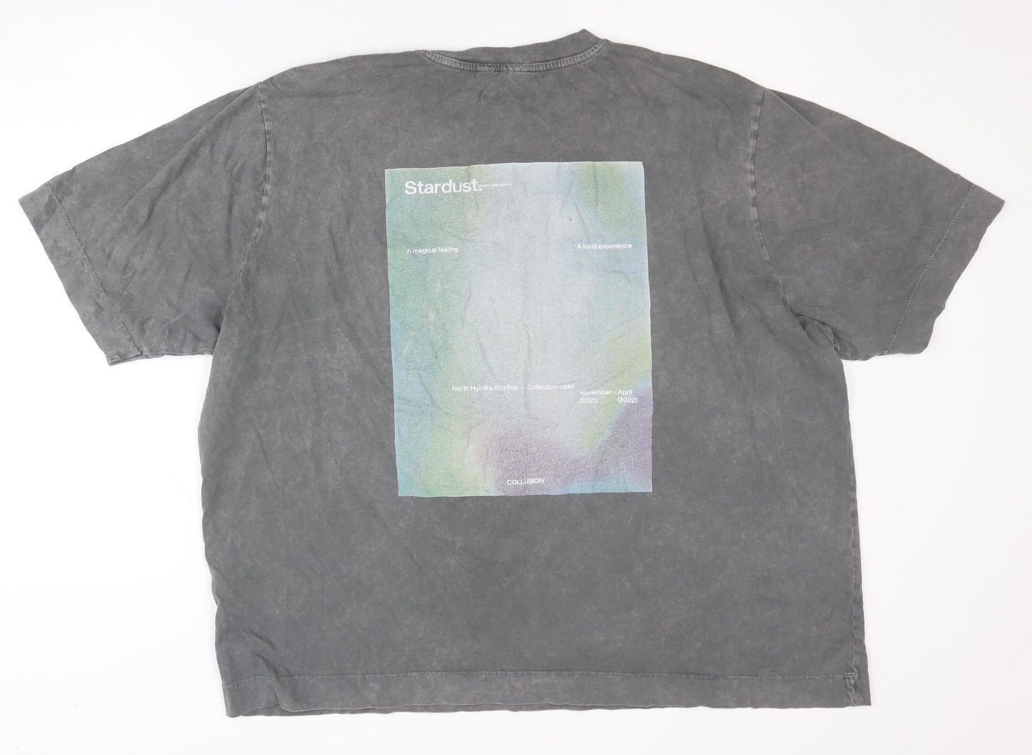 Collusion Grey Unisex T-Shirt, Size 20, Artistic Print