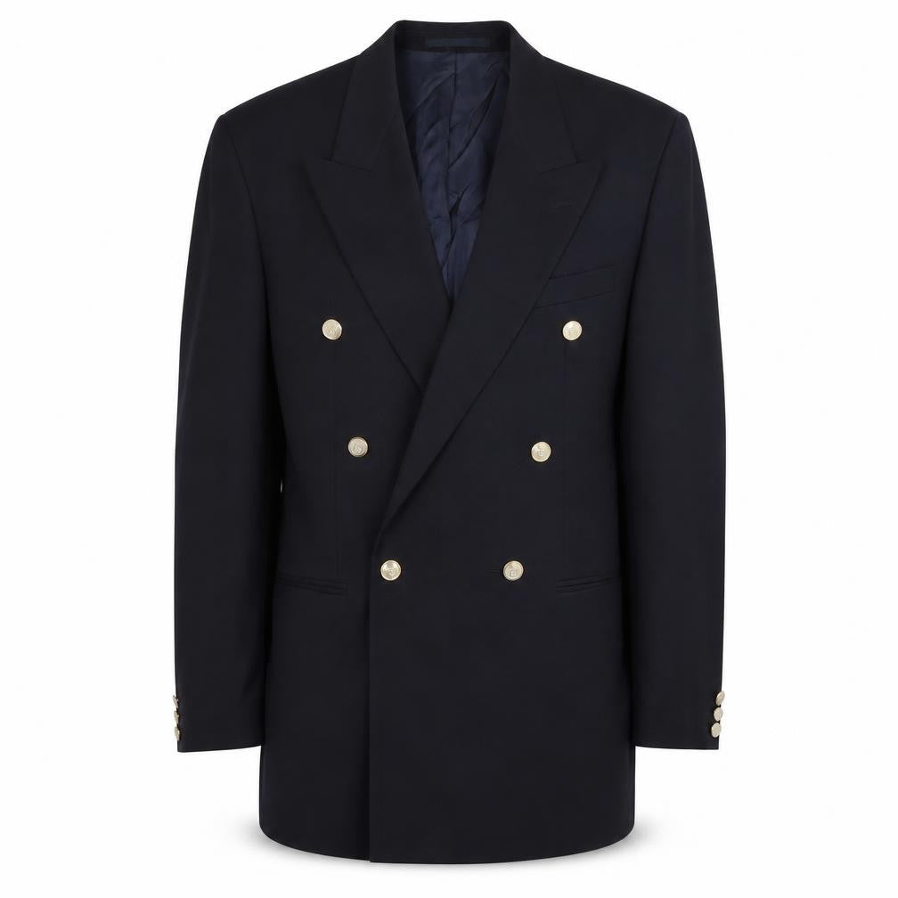 Scott & Taylor Men's Black Wool Blazer - 40L Classic