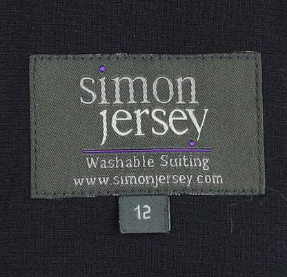 Simon Jersey Women's Black Suit Jacket Size 12