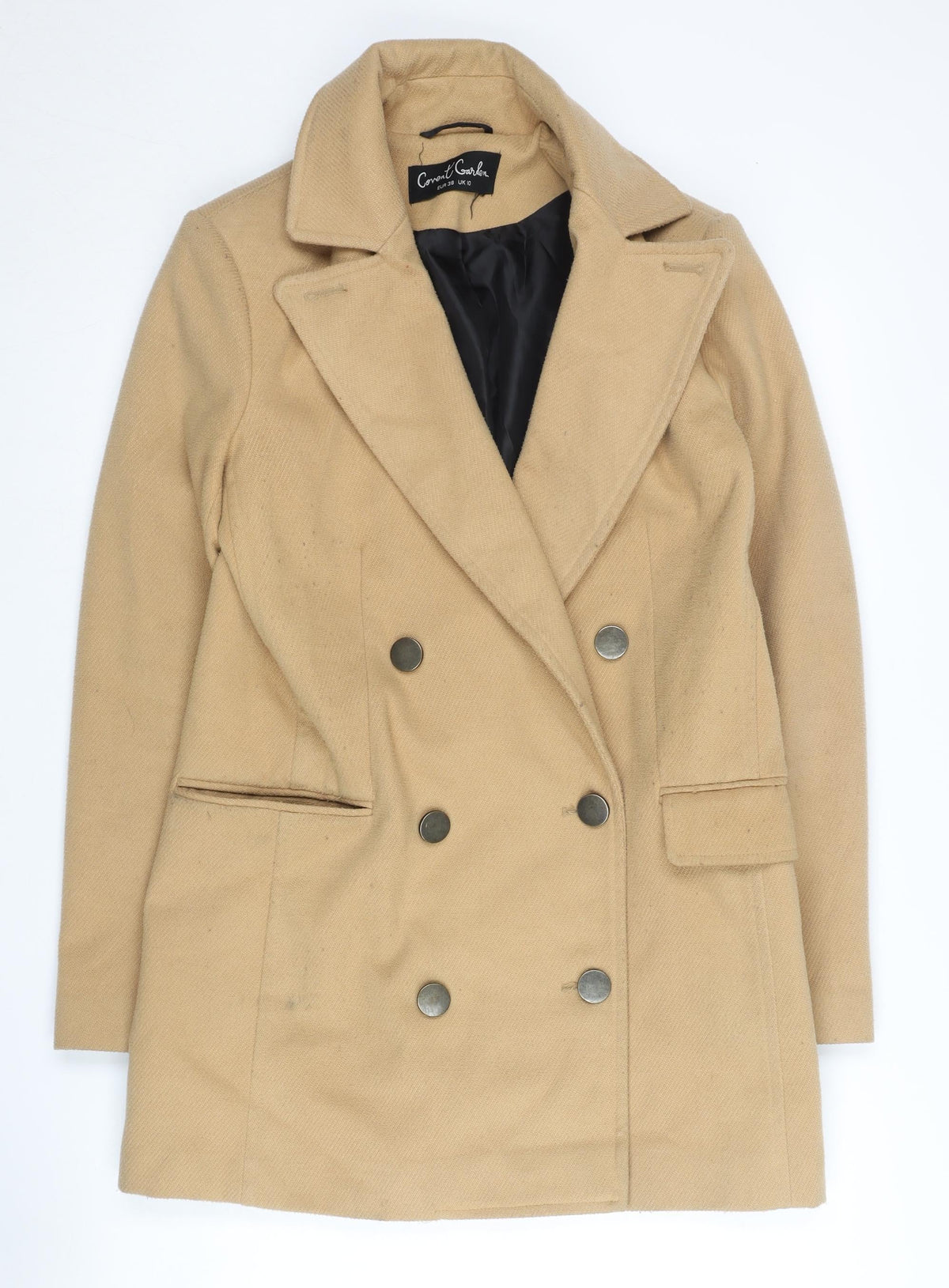 Covent Garden Women's Beige Pea Coat Size 10