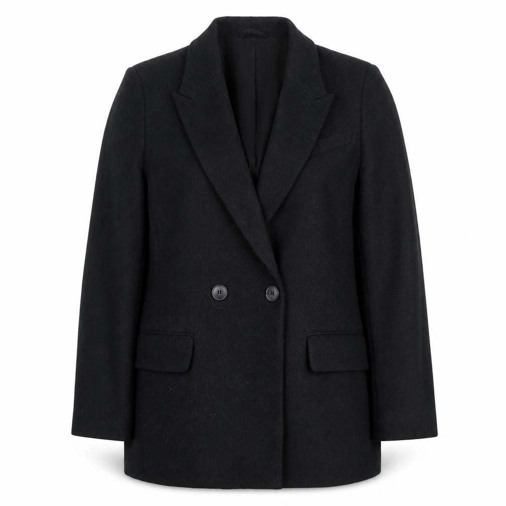 H&M Women's Black Blazer XS Double-Breasted Business