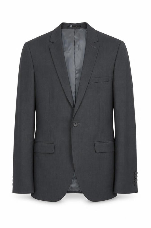 Topman Men's Grey Blazer, Size 36 Regular Fit