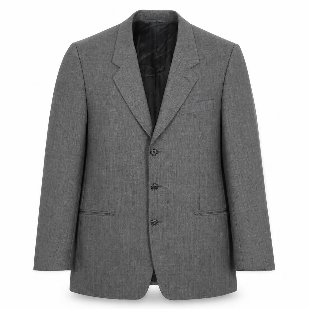Carveste Men's Grey Wool Blazer Size 42R Formal