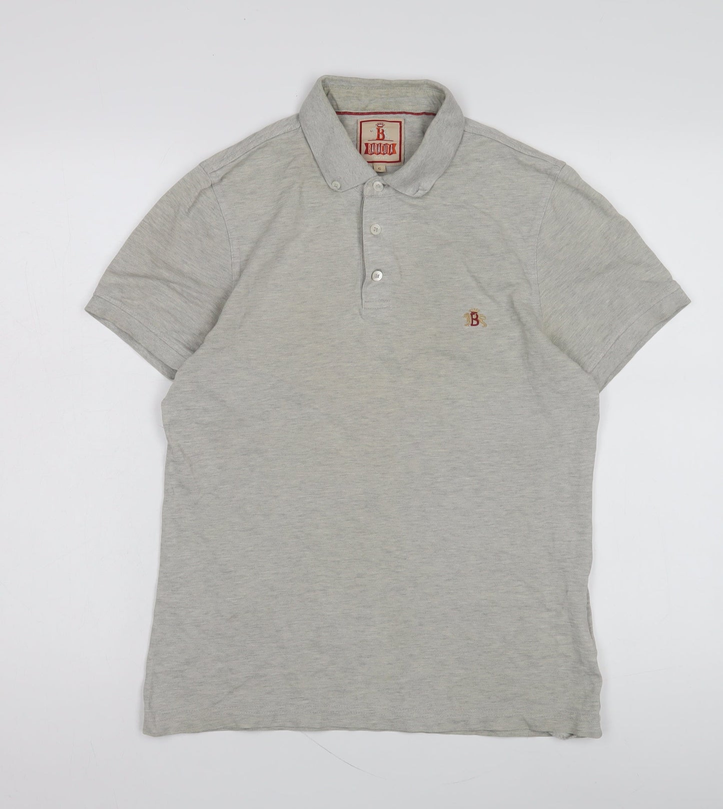 Baracuta Men's Grey Polo Shirt S Short Sleeve Classic