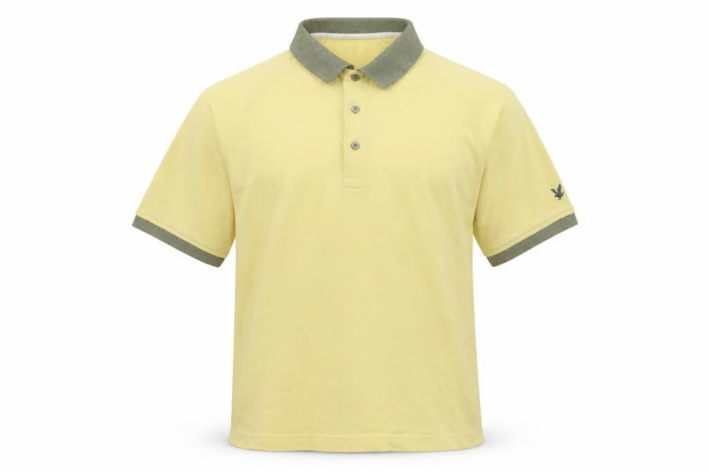 Lyle & Scott Men's Yellow Polo Shirt S Golf Casual