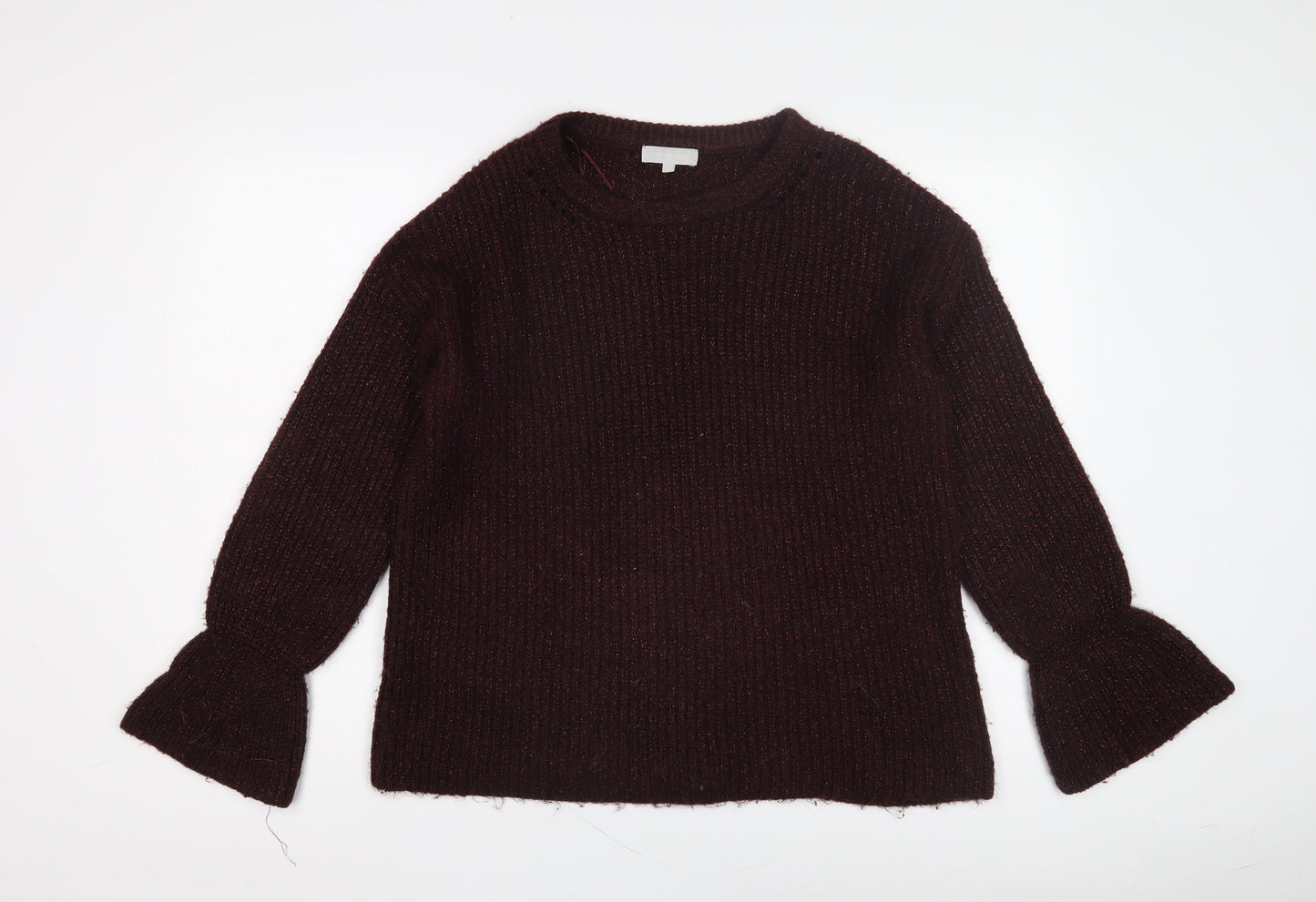 Red Herring Women’s Purple Chunky Knit Jumper Size 12