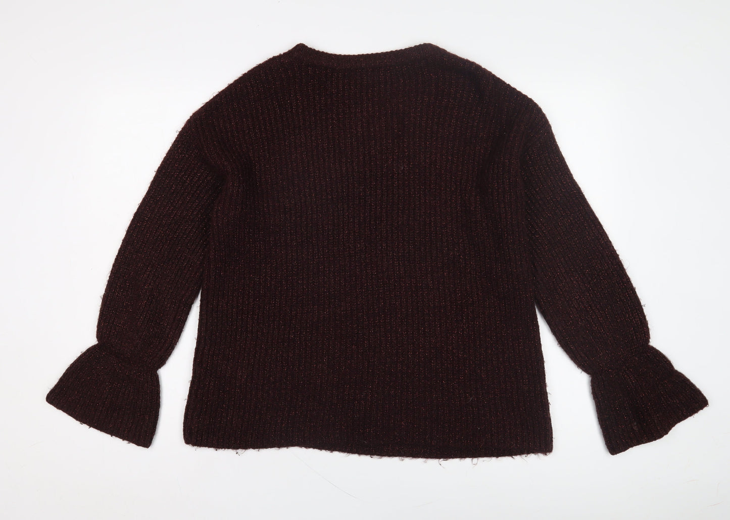 Red Herring Women’s Purple Chunky Knit Jumper Size 12