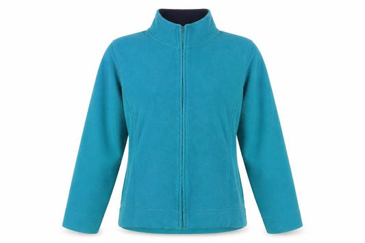 EVM Women's Blue Fleece Jacket, Size M, Full Zip