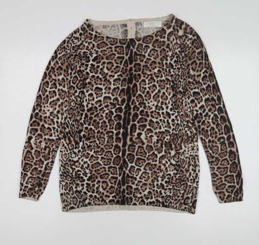 Wallis Women's Multicoloured Petite S Leopard Jumper