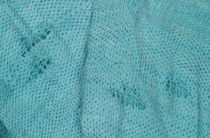 Dash Women's Blue Cotton Pullover Jumper Size 16