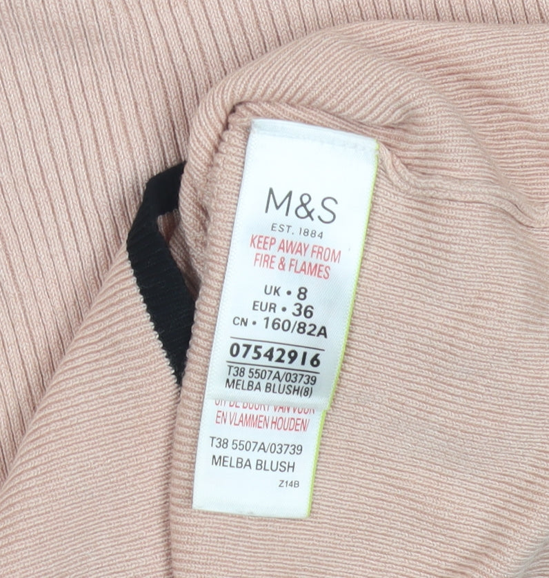 Marks and Spencer Women's Pink Pullover Jumper Size 8