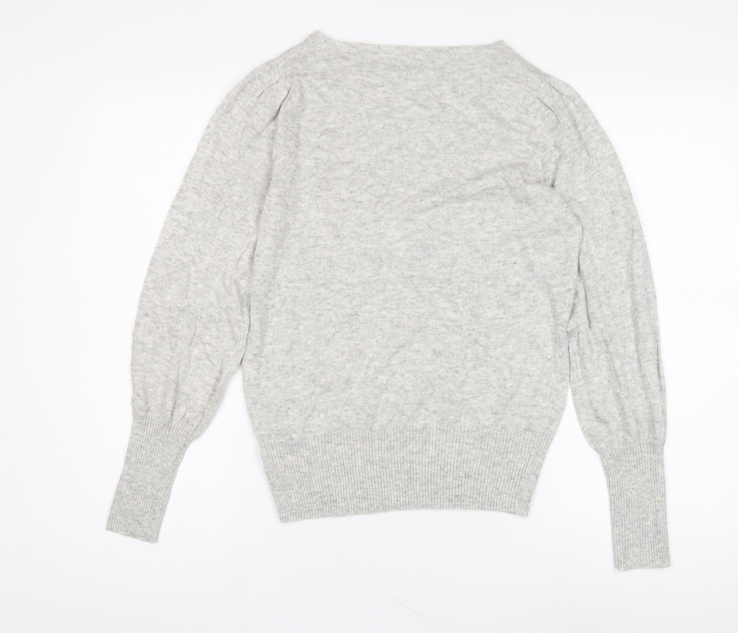Marks and Spencer Grey Women's Boat Neck Jumper UK Size 10