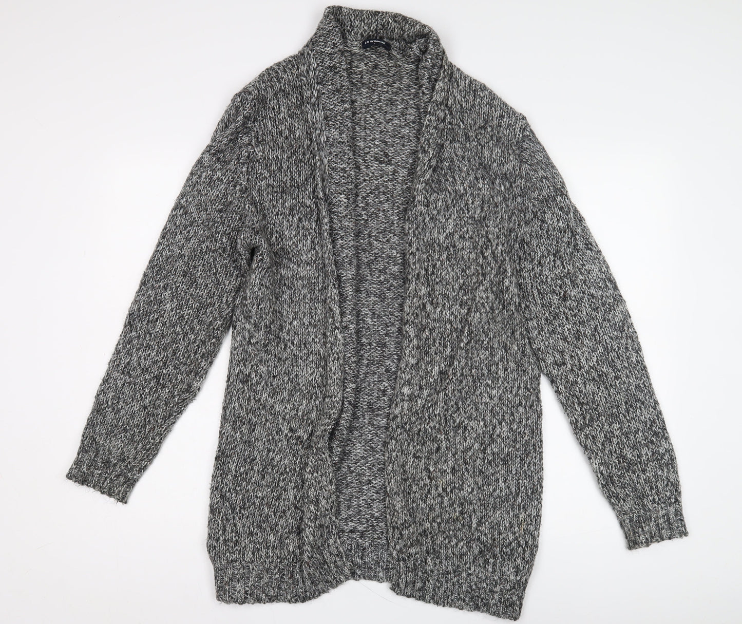LC Waikiki Women's Grey Open Front Cardigan Long Sleeve Knit
