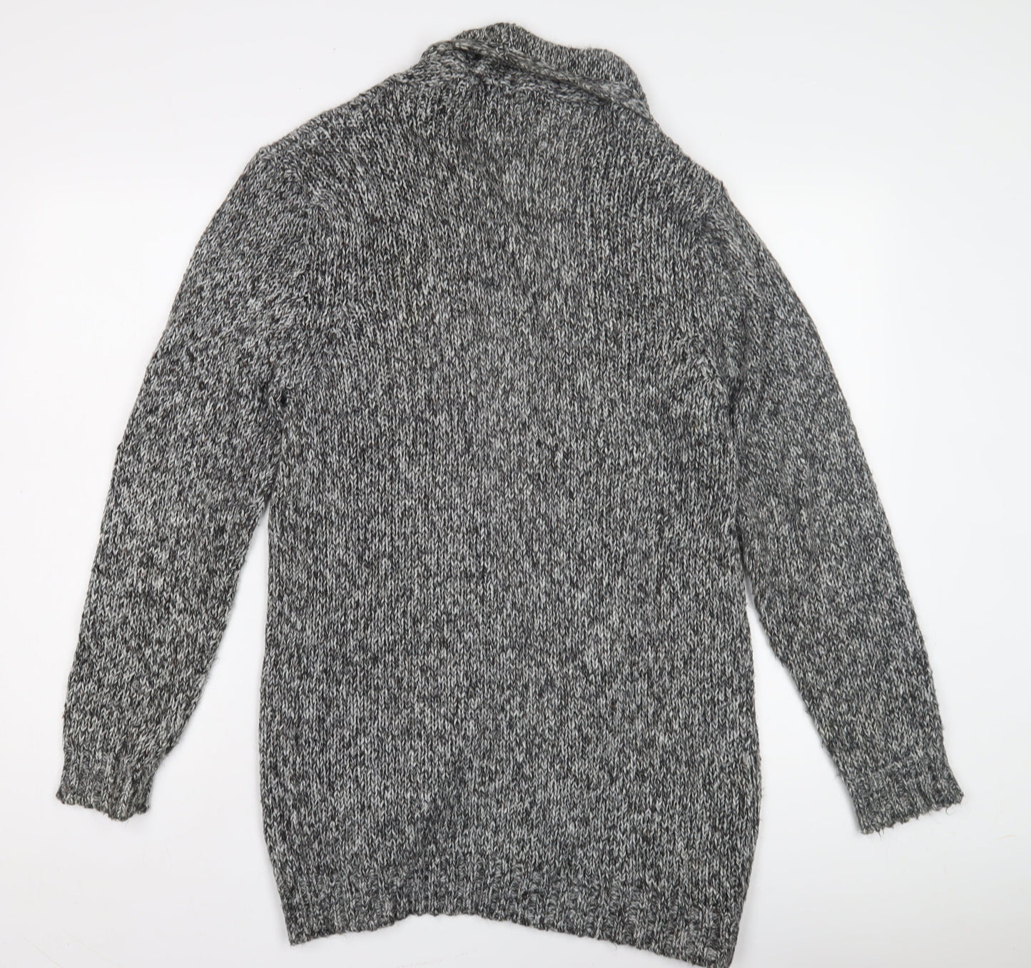 LC Waikiki Women's Grey Open Front Cardigan Long Sleeve Knit