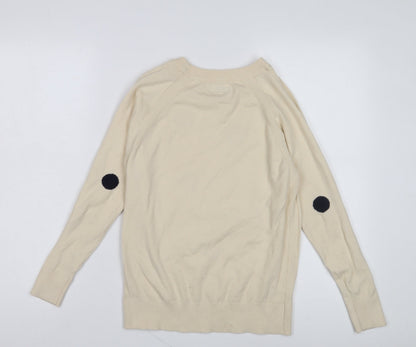 Next Women's Beige Polka Dot Pullover Jumper Size 8