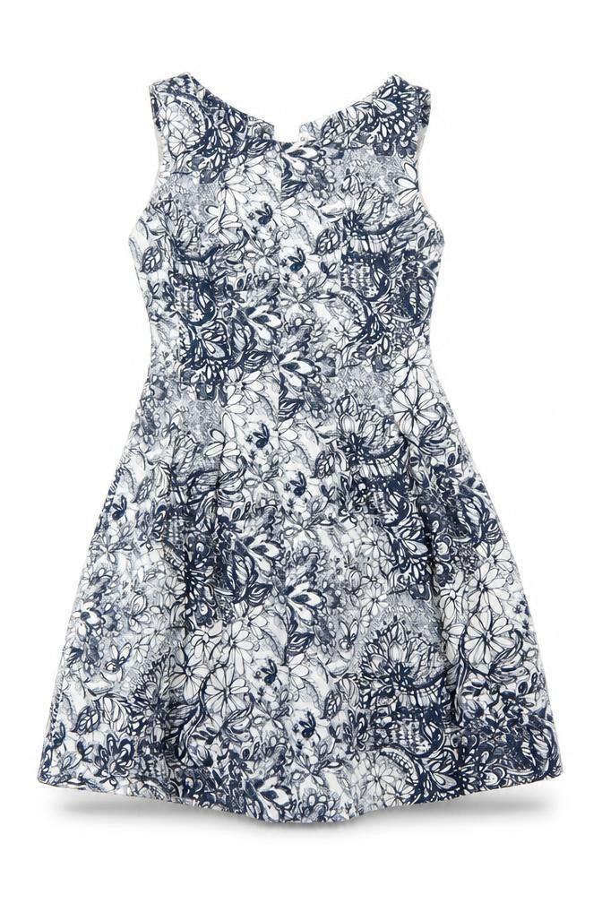 Zara Basic Women's Multicoloured Floral A-Line Dress