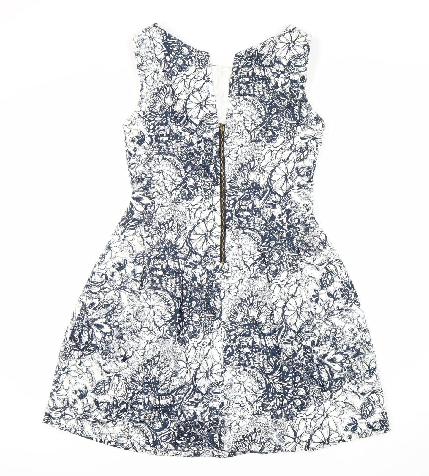 Zara Basic Women's Multicoloured Floral A-Line Dress