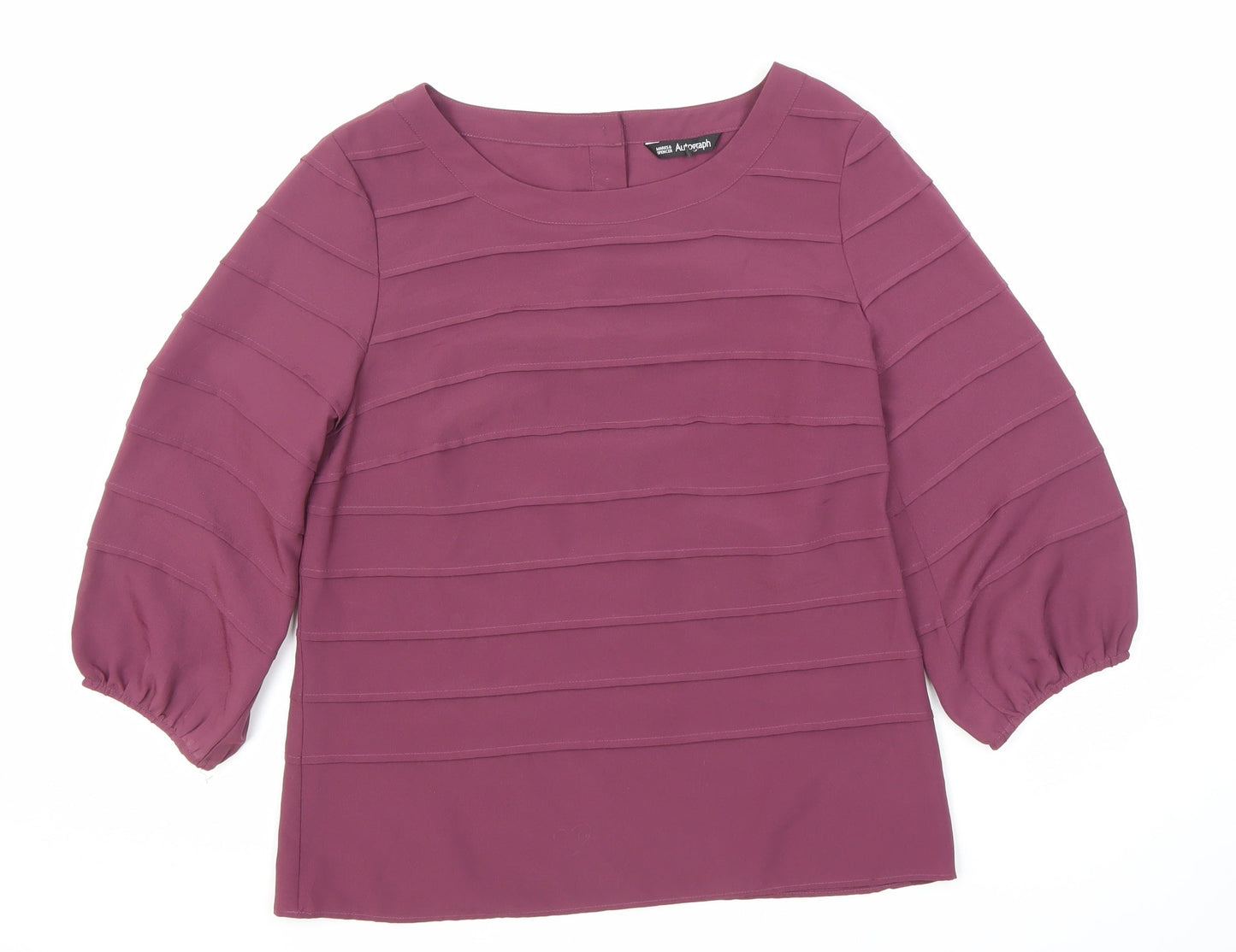 Marks & Spencer Women's Purple Blouse Size 10