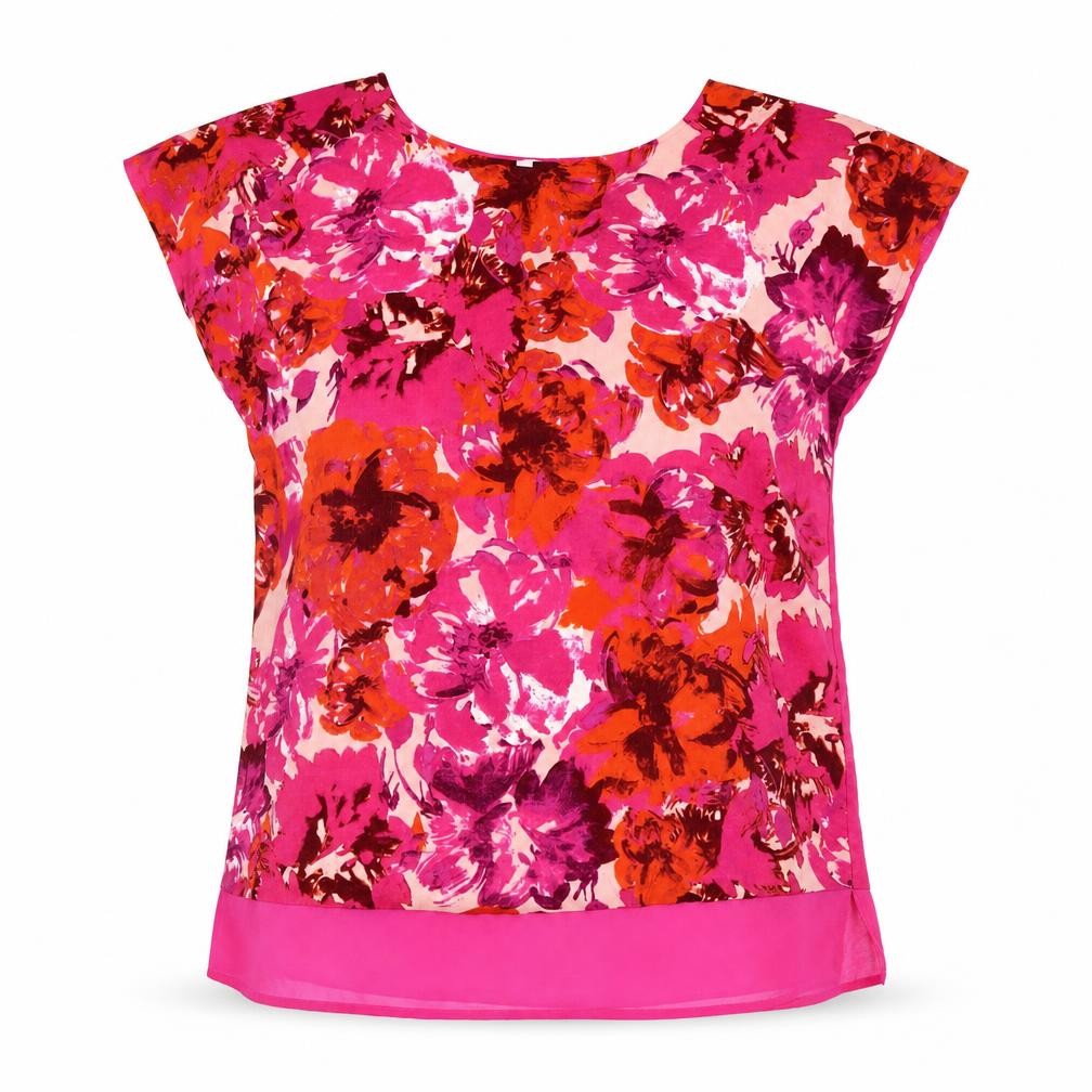 Julipa Women's Multicoloured Floral Top, Size 14