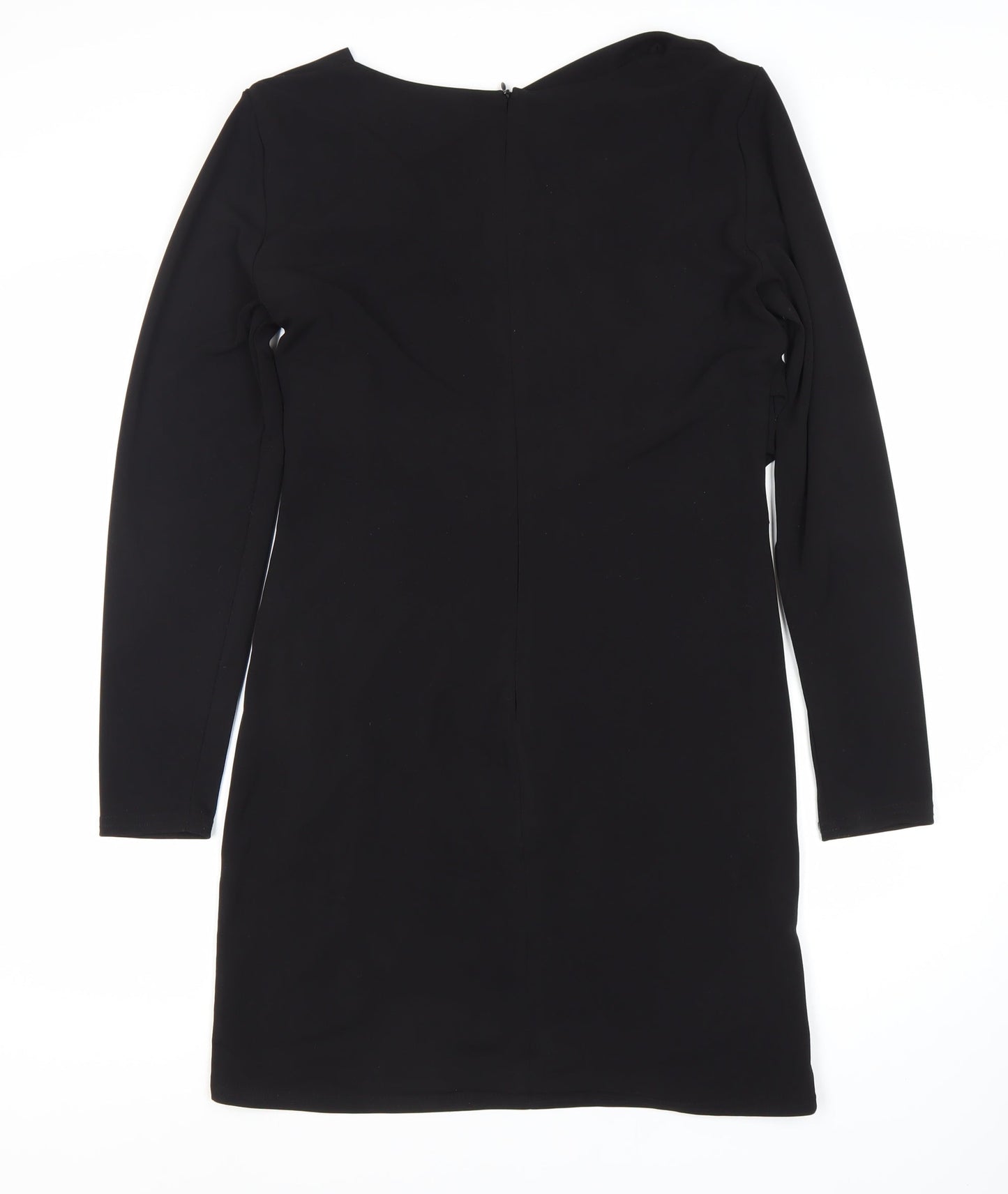 Zara Women's Black Sheath Dress XL Ruched