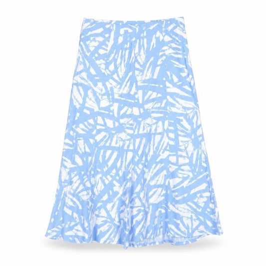 Isle Women's Blue Geometric Skirt Size 10