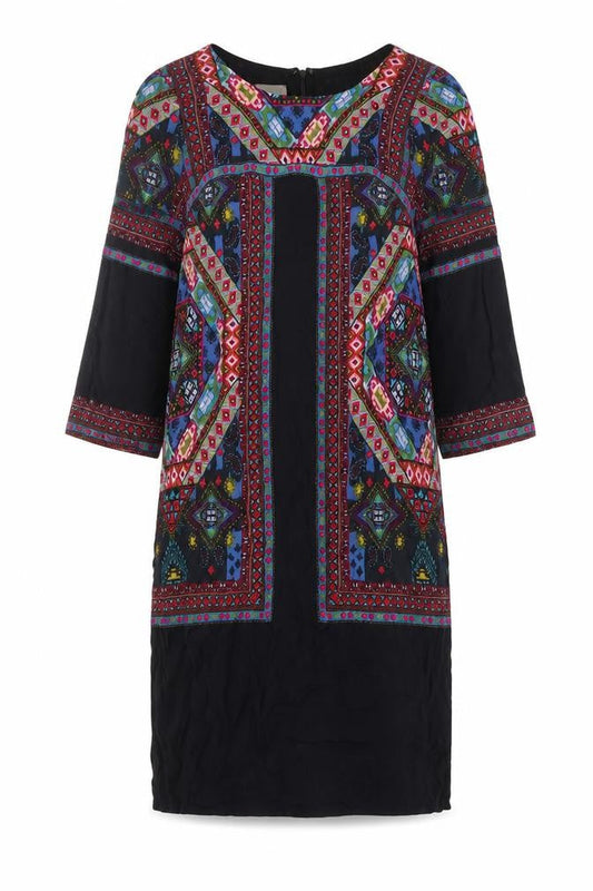 Monsoon Women's Multicoloured V-Neck Dress, Size 10