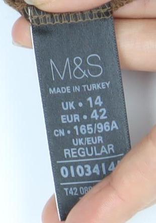 Marks & Spencer Women's Brown Shift Dress Size 14