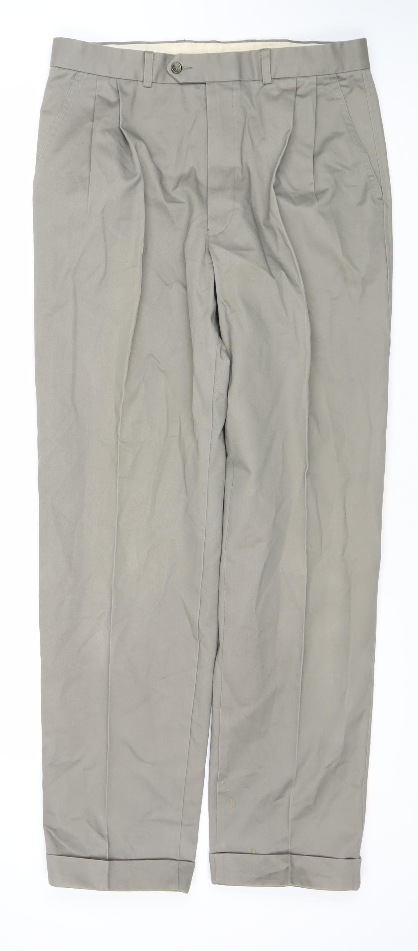Marks and Spencer Men’s Brown Trousers Size 34 Regular