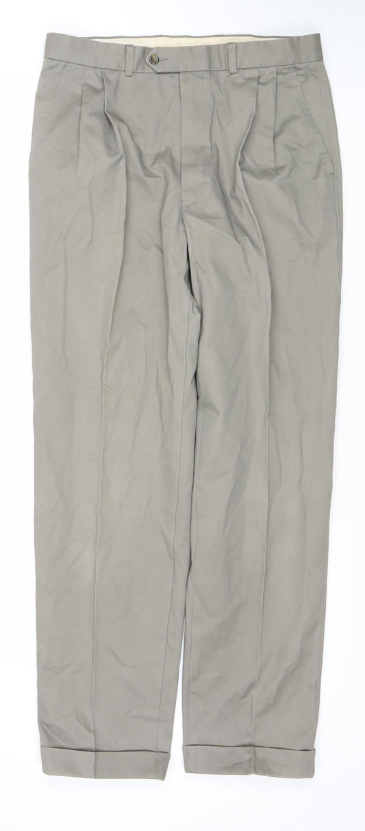 Marks and Spencer Men’s Brown Trousers Size 34 Regular