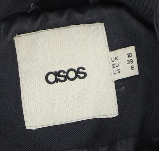 ASOS Women's Blue Duffle Coat, Size 10, Hooded