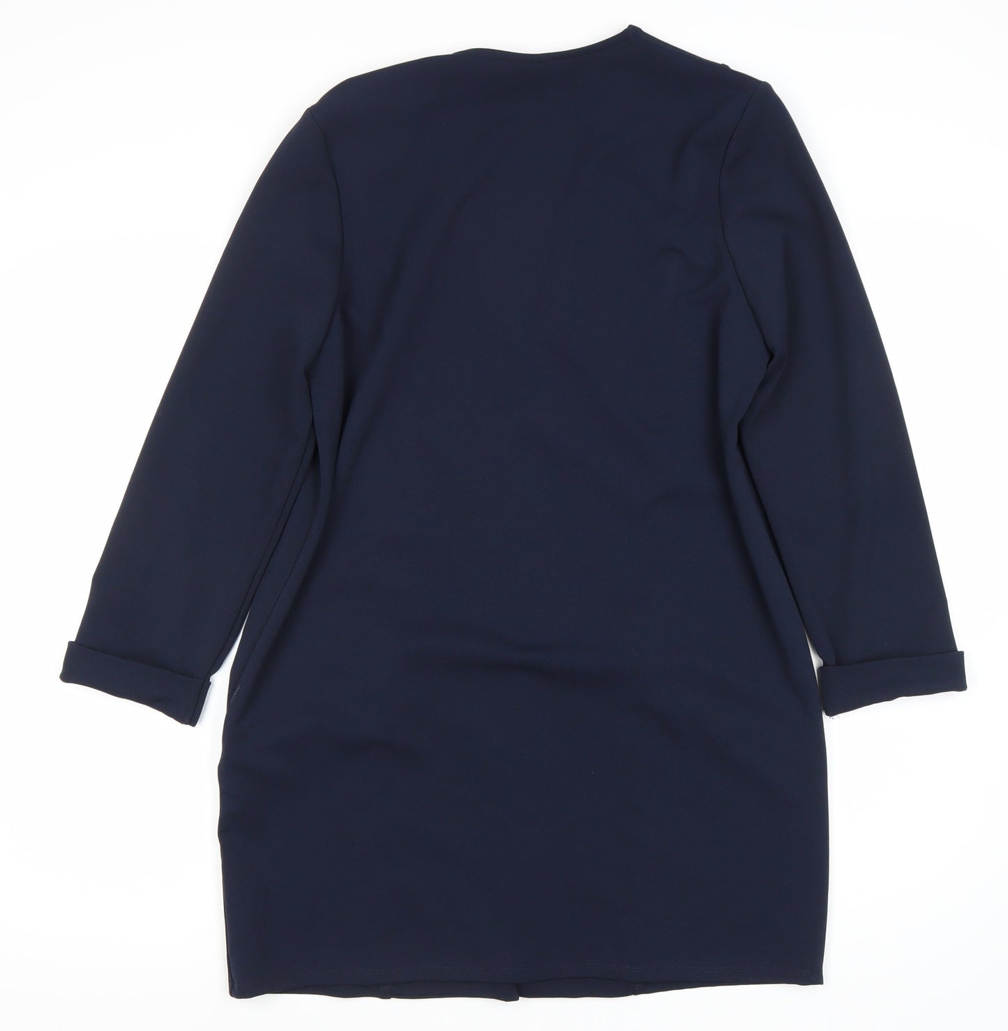 Wallis Women's Blue Long Open Coat Size 14