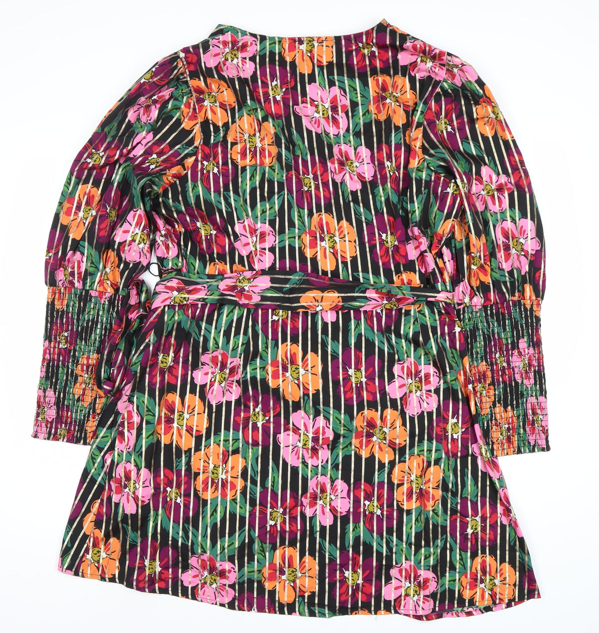 Simply Be Women's Wrap Dress - Floral Multicoloured 18